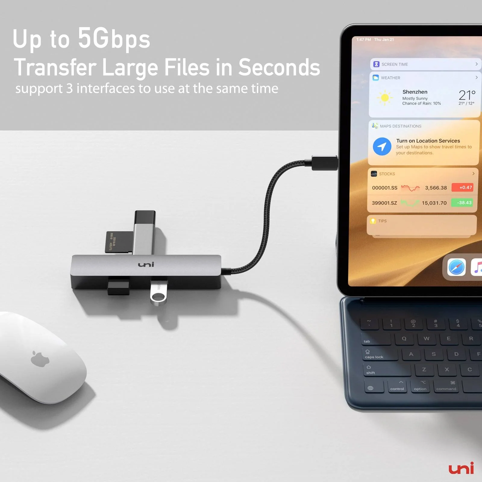 USB-C Hub ( 5 in 1 ) | Unet - Image 3